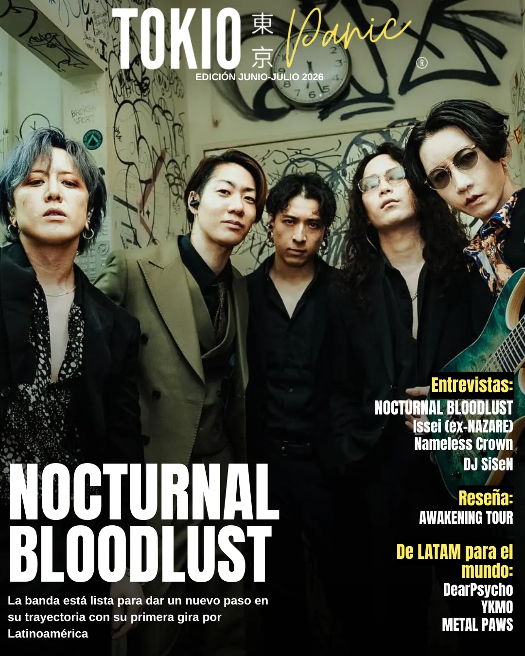 Portada de la revista TOKIO PANIC, edición junio-julio 2026